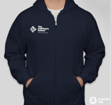Load image into Gallery viewer, Youth TCS Navy Zip-Up Hoodie